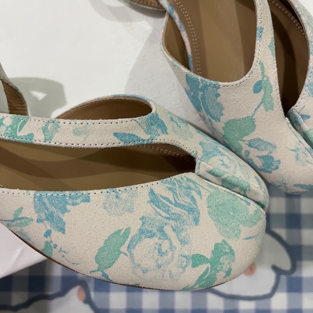 Maison Margiela Tabi Floral-Print Slingback Sandals - Picture 5 of 8